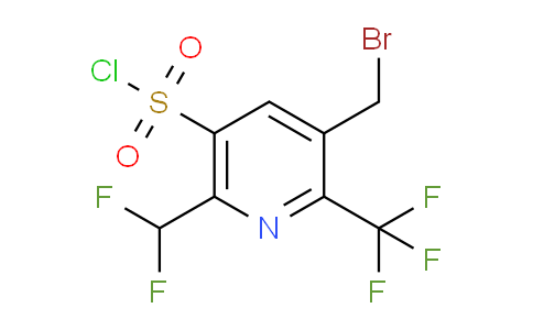 3-(Bromomethyl)-6-(difluoromethyl)-2-(trifluoromethyl)pyridine-5-sulfonyl chloride