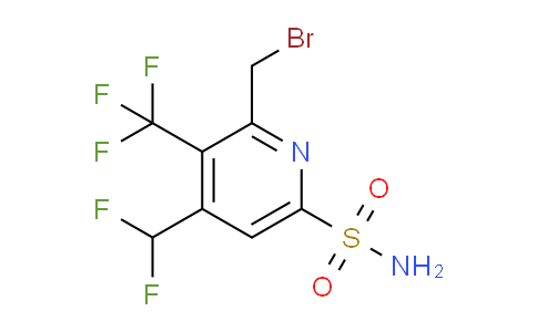 AM61126 | 1361802-20-1 | 2-(Bromomethyl)-4-(difluoromethyl)-3-(trifluoromethyl)pyridine-6-sulfonamide
