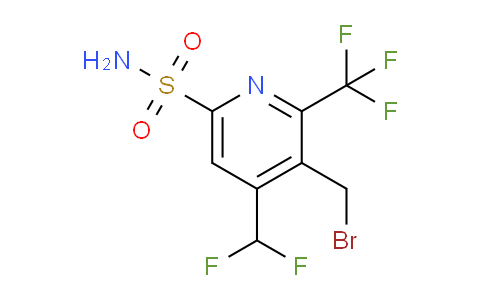 3-(Bromomethyl)-4-(difluoromethyl)-2-(trifluoromethyl)pyridine-6-sulfonamide