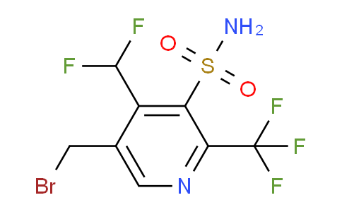 5-(Bromomethyl)-4-(difluoromethyl)-2-(trifluoromethyl)pyridine-3-sulfonamide
