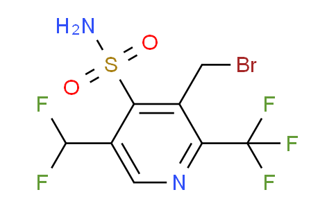 3-(Bromomethyl)-5-(difluoromethyl)-2-(trifluoromethyl)pyridine-4-sulfonamide
