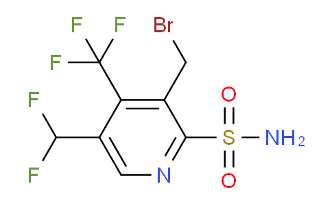 3-(Bromomethyl)-5-(difluoromethyl)-4-(trifluoromethyl)pyridine-2-sulfonamide