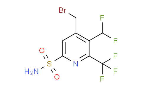 AM61168 | 1361773-53-6 | 4-(Bromomethyl)-3-(difluoromethyl)-2-(trifluoromethyl)pyridine-6-sulfonamide