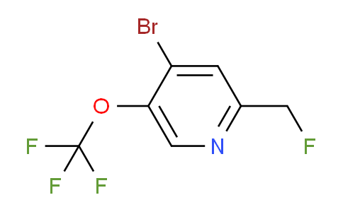 4-Bromo-2-(fluoromethyl)-5-(trifluoromethoxy)pyridine
