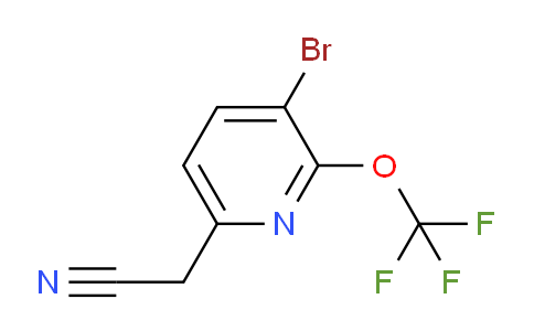 3-Bromo-2-(trifluoromethoxy)pyridine-6-acetonitrile