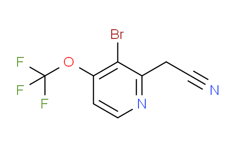 3-Bromo-4-(trifluoromethoxy)pyridine-2-acetonitrile