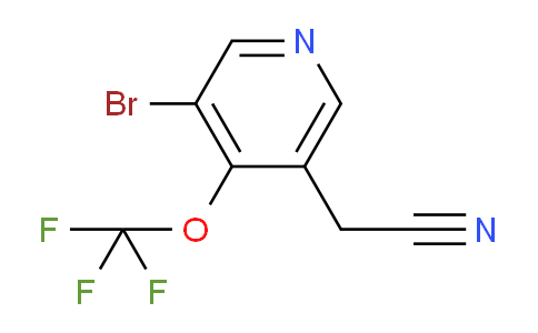 3-Bromo-4-(trifluoromethoxy)pyridine-5-acetonitrile
