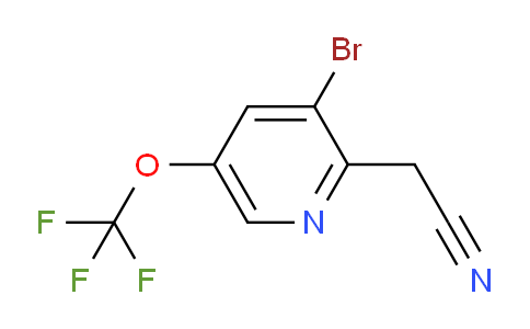 3-Bromo-5-(trifluoromethoxy)pyridine-2-acetonitrile