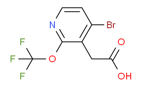 4-Bromo-2-(trifluoromethoxy)pyridine-3-acetic acid