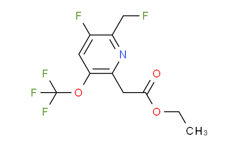 Ethyl 3-fluoro-2-(fluoromethyl)-5-(trifluoromethoxy)pyridine-6-acetate