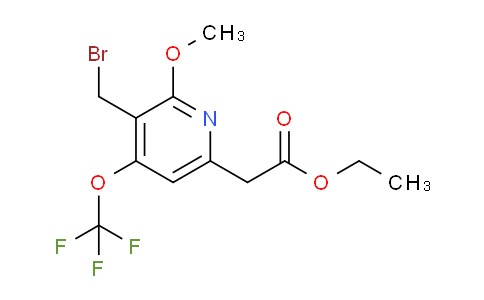 Ethyl 3-(bromomethyl)-2-methoxy-4-(trifluoromethoxy)pyridine-6-acetate