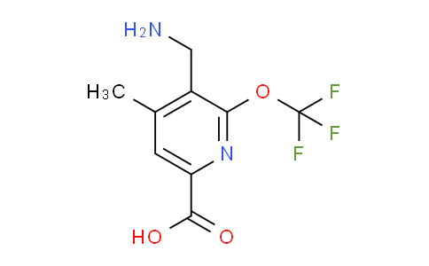 3-(Aminomethyl)-4-methyl-2-(trifluoromethoxy)pyridine-6-carboxylic acid