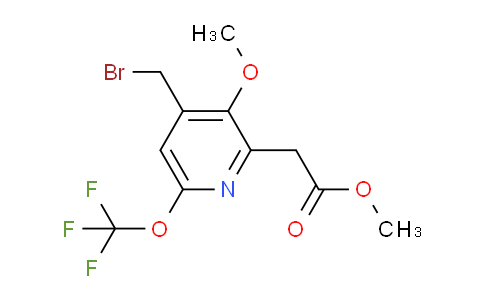 AM63793 | 1806153-81-0 | Methyl 4-(bromomethyl)-3-methoxy-6-(trifluoromethoxy)pyridine-2-acetate