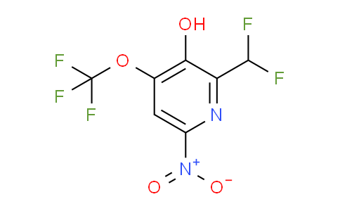 2-(Difluoromethyl)-3-hydroxy-6-nitro-4-(trifluoromethoxy)pyridine