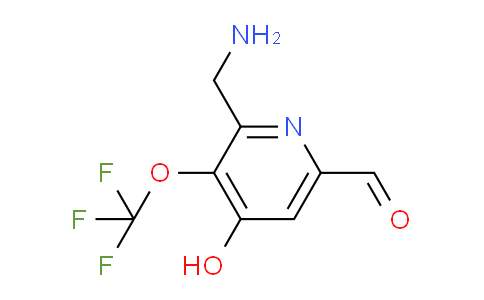 2-(Aminomethyl)-4-hydroxy-3-(trifluoromethoxy)pyridine-6-carboxaldehyde