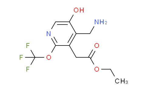 Ethyl 4-(aminomethyl)-5-hydroxy-2-(trifluoromethoxy)pyridine-3-acetate