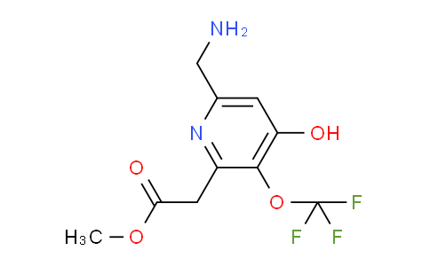 Methyl 6-(aminomethyl)-4-hydroxy-3-(trifluoromethoxy)pyridine-2-acetate