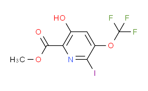 Methyl 5-hydroxy-2-iodo-3-(trifluoromethoxy)pyridine-6-carboxylate