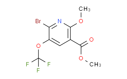 Methyl 2-bromo-6-methoxy-3-(trifluoromethoxy)pyridine-5-carboxylate