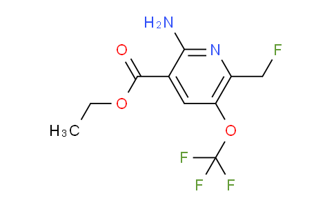 Ethyl 2-amino-6-(fluoromethyl)-5-(trifluoromethoxy)pyridine-3-carboxylate