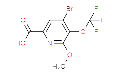 4-Bromo-2-methoxy-3-(trifluoromethoxy)pyridine-6-carboxylic acid
