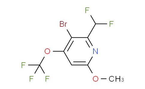 3-Bromo-2-(difluoromethyl)-6-methoxy-4-(trifluoromethoxy)pyridine