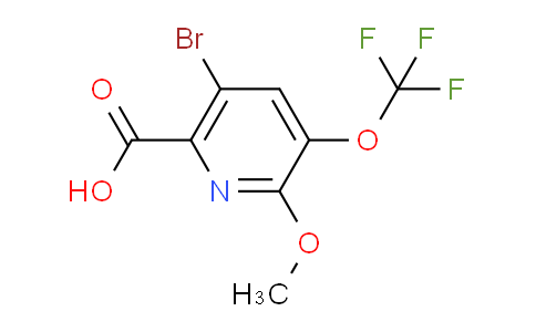 5-Bromo-2-methoxy-3-(trifluoromethoxy)pyridine-6-carboxylic acid