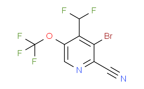 AM64055 | 1806103-56-9 | 3-Bromo-2-cyano-4-(difluoromethyl)-5-(trifluoromethoxy)pyridine