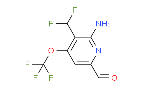 2-Amino-3-(difluoromethyl)-4-(trifluoromethoxy)pyridine-6-carboxaldehyde