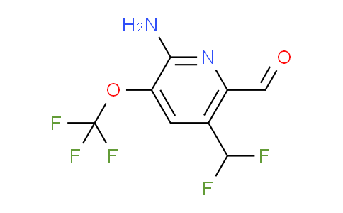AM64078 | 1804379-14-3 | 2-Amino-5-(difluoromethyl)-3-(trifluoromethoxy)pyridine-6-carboxaldehyde