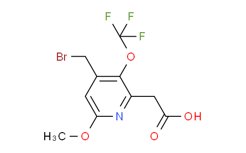 4-(Bromomethyl)-6-methoxy-3-(trifluoromethoxy)pyridine-2-acetic acid