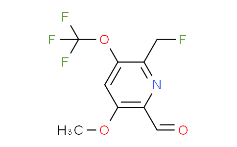2-(Fluoromethyl)-5-methoxy-3-(trifluoromethoxy)pyridine-6-carboxaldehyde