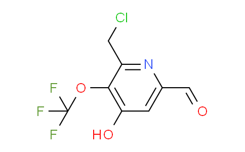 2-(Chloromethyl)-4-hydroxy-3-(trifluoromethoxy)pyridine-6-carboxaldehyde