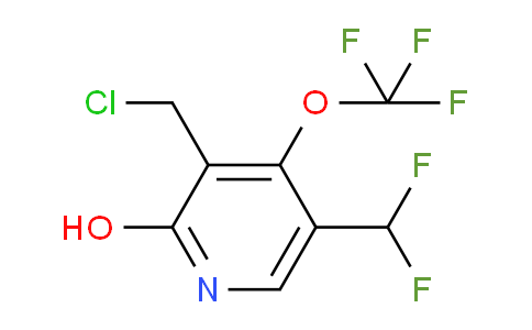 3-(Chloromethyl)-5-(difluoromethyl)-2-hydroxy-4-(trifluoromethoxy)pyridine