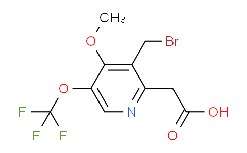 AM64311 | 1806182-96-6 | 3-(Bromomethyl)-4-methoxy-5-(trifluoromethoxy)pyridine-2-acetic acid