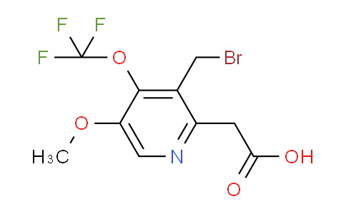 3-(Bromomethyl)-5-methoxy-4-(trifluoromethoxy)pyridine-2-acetic acid
