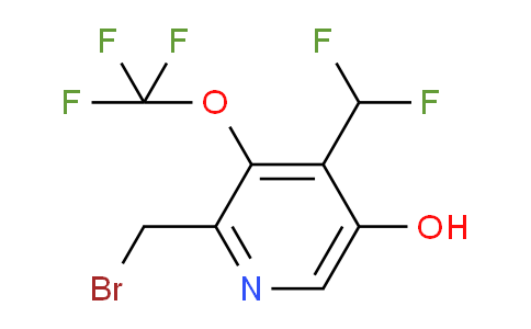 2-(Bromomethyl)-4-(difluoromethyl)-5-hydroxy-3-(trifluoromethoxy)pyridine