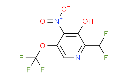 2-(Difluoromethyl)-3-hydroxy-4-nitro-5-(trifluoromethoxy)pyridine