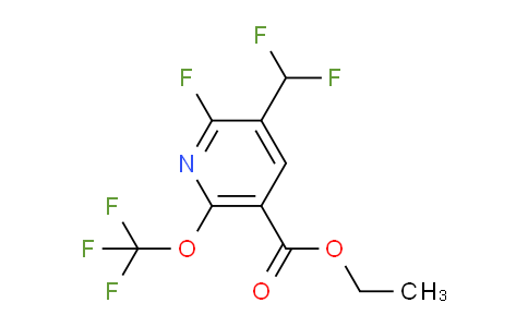 Ethyl 3-(difluoromethyl)-2-fluoro-6-(trifluoromethoxy)pyridine-5-carboxylate