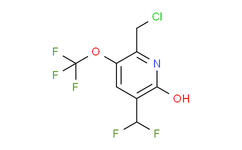 2-(Chloromethyl)-5-(difluoromethyl)-6-hydroxy-3-(trifluoromethoxy)pyridine