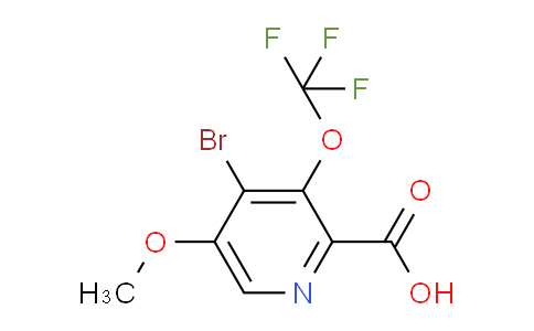 AM64419 | 1804577-20-5 | 4-Bromo-5-methoxy-3-(trifluoromethoxy)pyridine-2-carboxylic acid