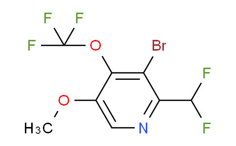 AM64423 | 1804598-97-7 | 3-Bromo-2-(difluoromethyl)-5-methoxy-4-(trifluoromethoxy)pyridine