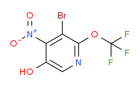 3-Bromo-5-hydroxy-4-nitro-2-(trifluoromethoxy)pyridine