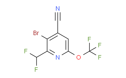 AM64442 | 1804650-44-9 | 3-Bromo-4-cyano-2-(difluoromethyl)-6-(trifluoromethoxy)pyridine