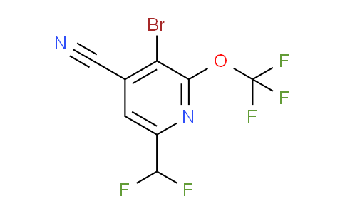 AM64443 | 1804555-45-0 | 3-Bromo-4-cyano-6-(difluoromethyl)-2-(trifluoromethoxy)pyridine