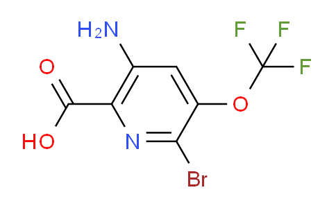 AM64445 | 1804004-94-1 | 5-Amino-2-bromo-3-(trifluoromethoxy)pyridine-6-carboxylic acid