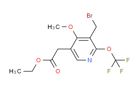 AM64565 | 1804637-57-7 | Ethyl 3-(bromomethyl)-4-methoxy-2-(trifluoromethoxy)pyridine-5-acetate