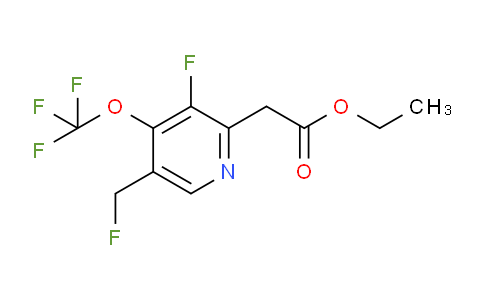 Ethyl 3-fluoro-5-(fluoromethyl)-4-(trifluoromethoxy)pyridine-2-acetate