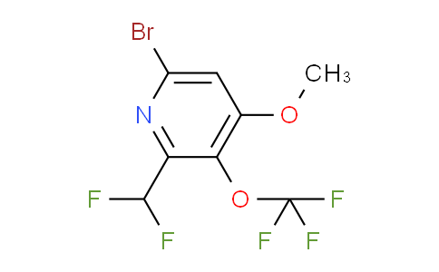 6-Bromo-2-(difluoromethyl)-4-methoxy-3-(trifluoromethoxy)pyridine