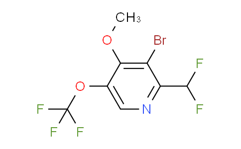 AM64677 | 1803683-69-3 | 3-Bromo-2-(difluoromethyl)-4-methoxy-5-(trifluoromethoxy)pyridine